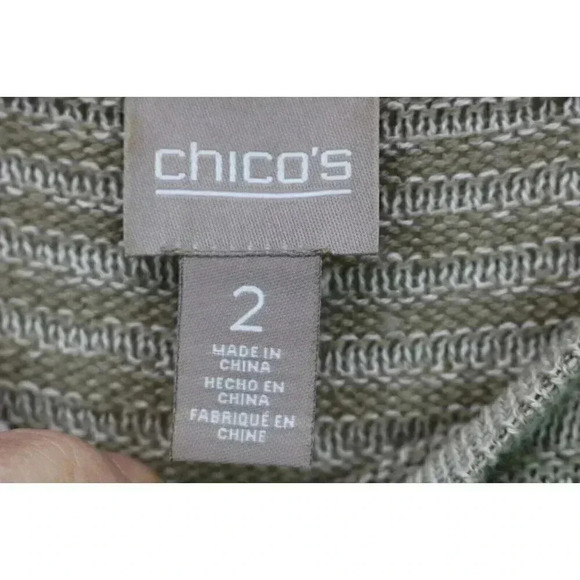 Chico's Women's Fringed Pullover Sweater-Size 2(Large-12)-Textured and Soft - Picture 4 of 8